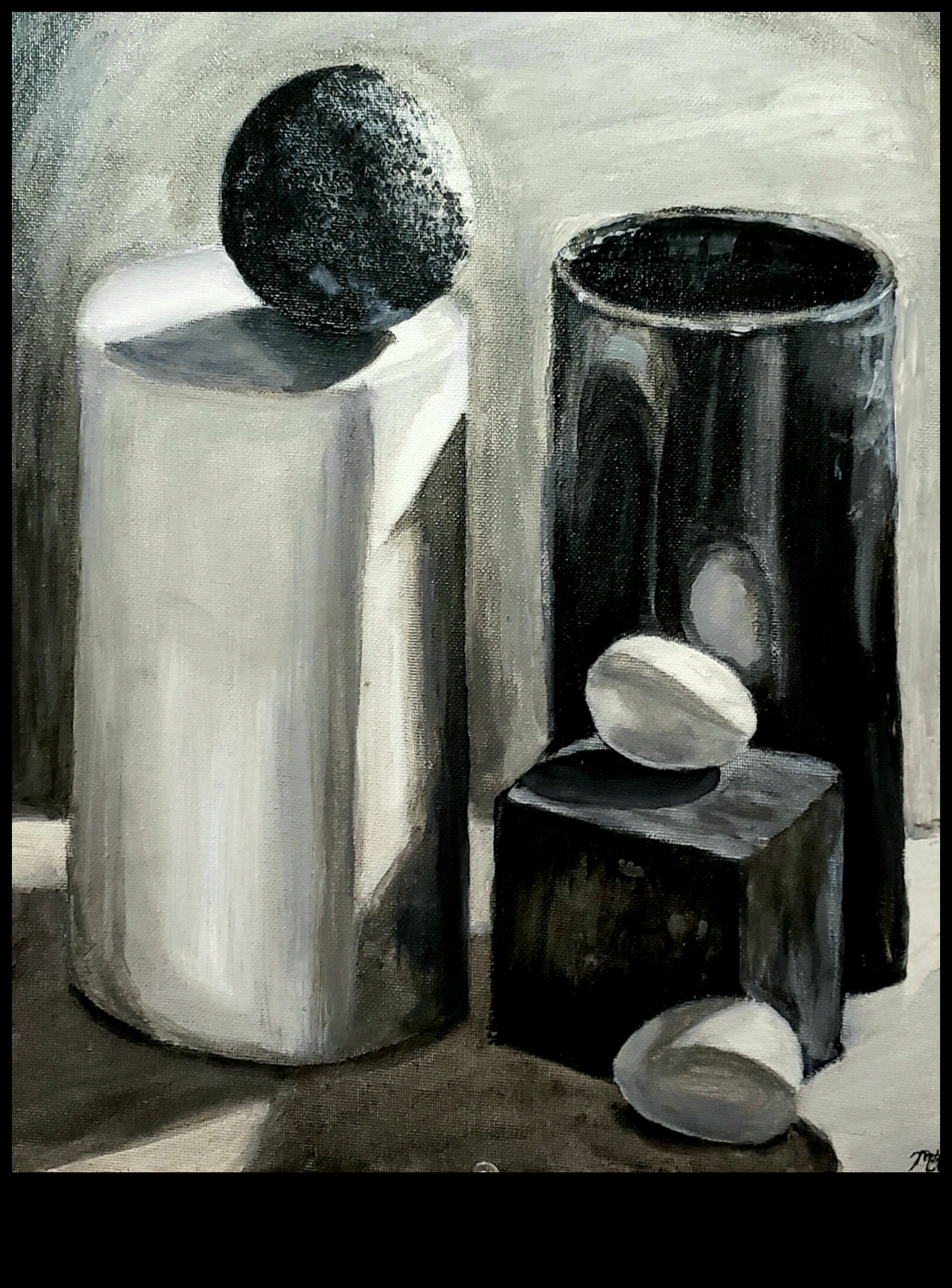 Liniștea în desenul monocrom al obiectelor atemporale 3 Nemișcare în monocrom: Desenarea obiectelor atemporale