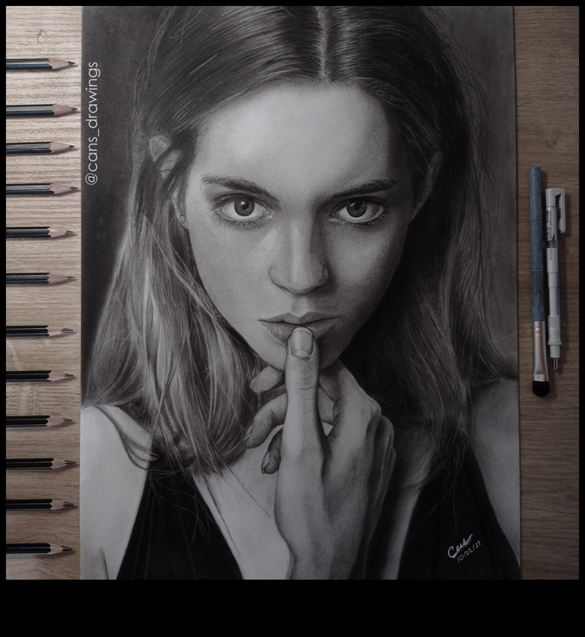 Arta portretelor cu realism din grafit 4 Realism grafit: portrete realiste în creion