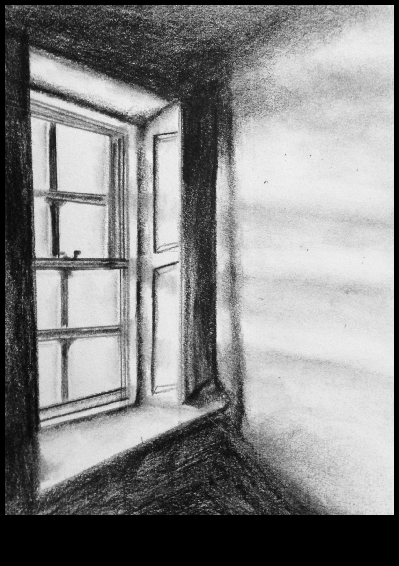 Arta desenului cu umbre cu cărbune 1 Umbre în cărbune: crearea unui contrast dramatic